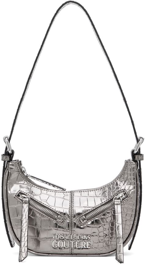 grey versace bag
